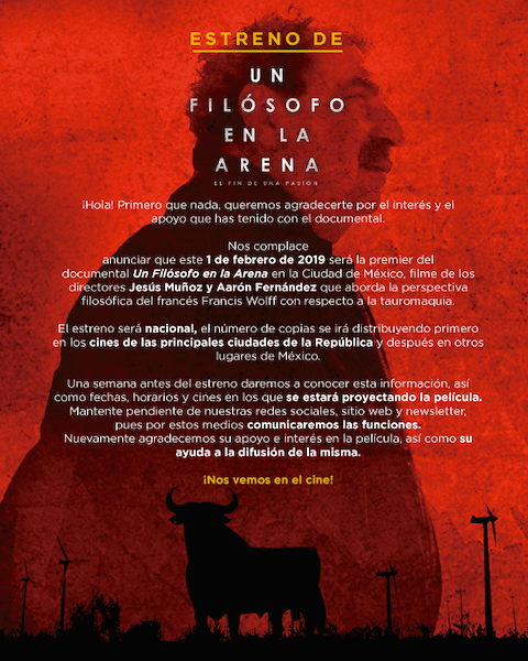 Affiche un philosophe dans l'arène